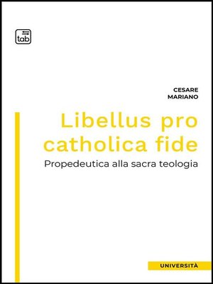 cover image of Libellus pro catholica fide